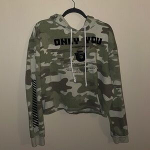 Smokey the Bear Only You Official Camo Women Hoodie Size 2X